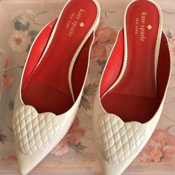 ♥️… Kate Spade Malena Pink Heart Flats - Picture 7 of 11